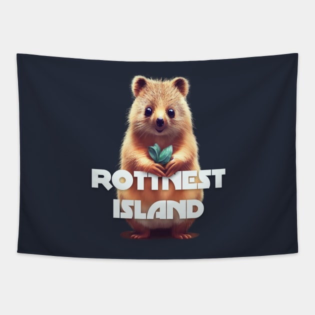 Rottnest Island Quokka Tapestry by splode