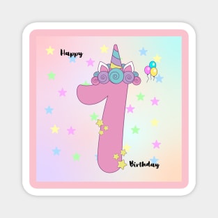 1 year birthday Magnet