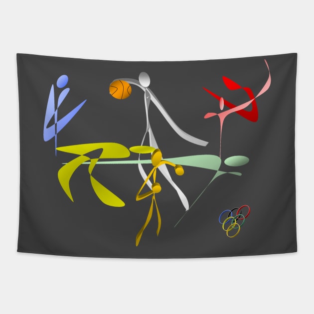 Olympic Sports Tapestry by TamPTran