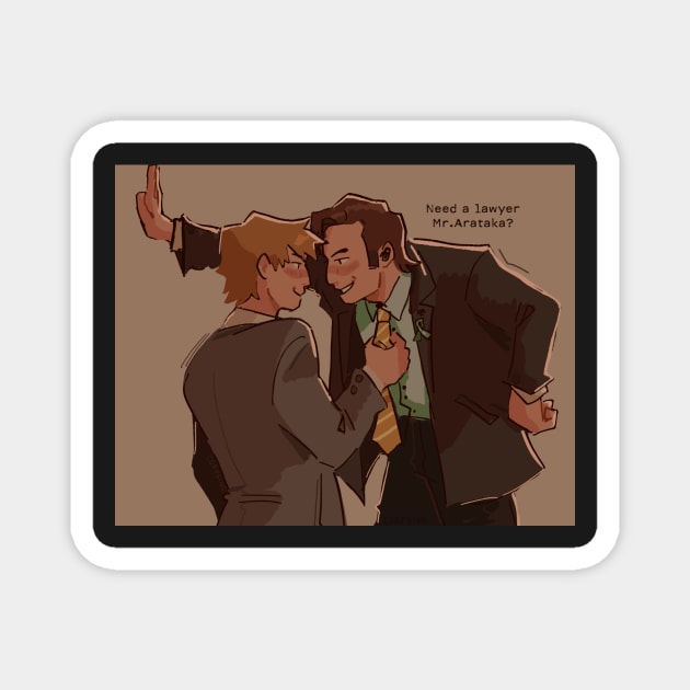 Reigen x Saul Magnet by outofsin