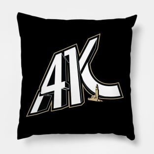 41 Bullet Football Logo Pillow