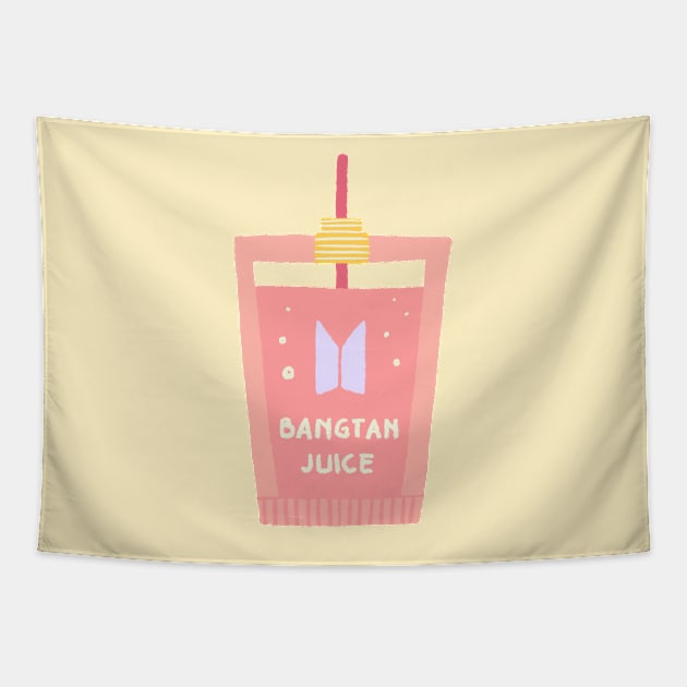 BTS Juice pink aesthetic item Tapestry by Oricca