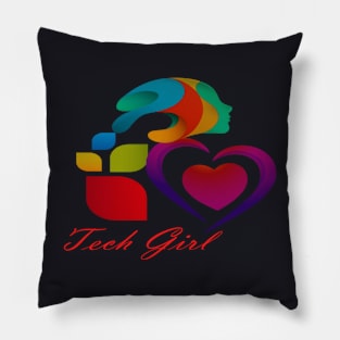 Tech girl Pillow