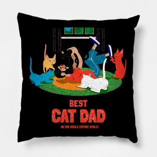 BEST CAT DAD Pillow