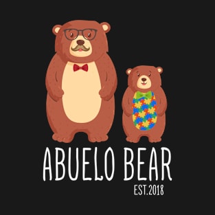 Sympathy Gifts Papa Bear Est ABUELO BEAR T-Shirt