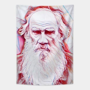 Leo Tolstoy Portrait | Leo Tolstoy Artwork Line Art Tapestry