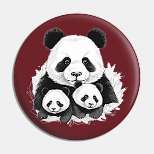 Cute Little Panda Enjoying Pin