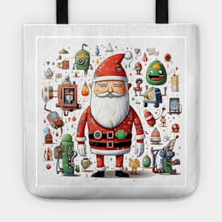 Santa Claus & Cyberpunk 11 Tote