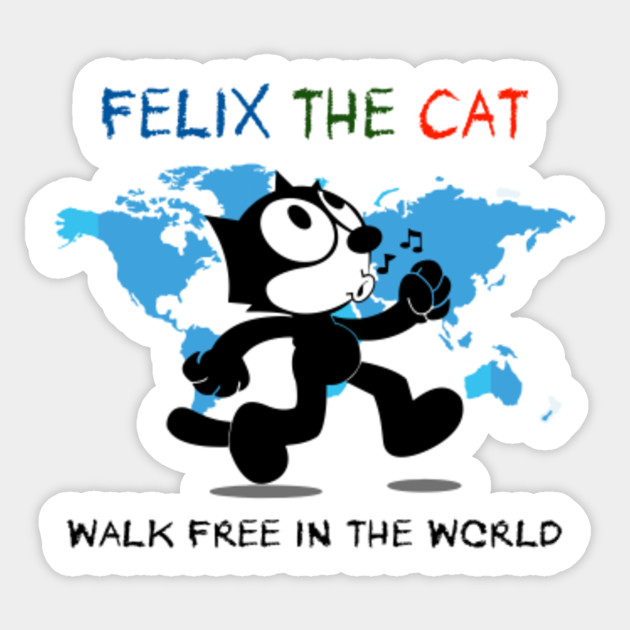 Felix The Cat Felix The Cat Sticker Teepublic