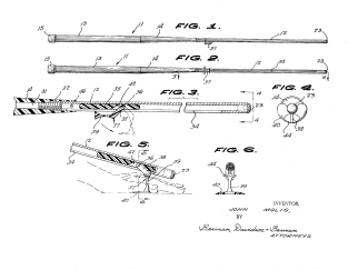 Billiard Cue Stroke Guiding Stem Vintage Patent Drawing Magnet