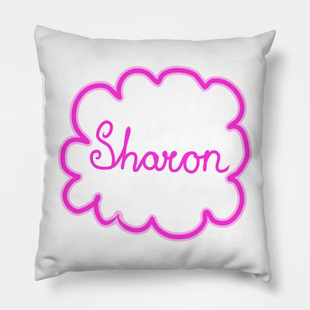 Sharon. Female name. Pillow by grafinya