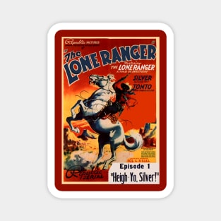 Vintage Western Movie Poster - Lone Ranger Magnet