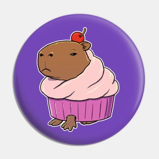 Capybara Cupcake Costume Pin