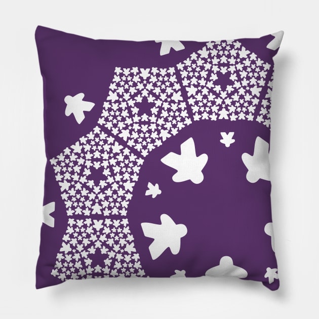 Meeple Mandala Light Pillow by east coast meeple