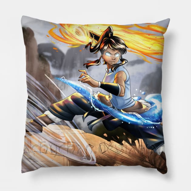 The legend of Korra (illustration) Pillow by RachelB