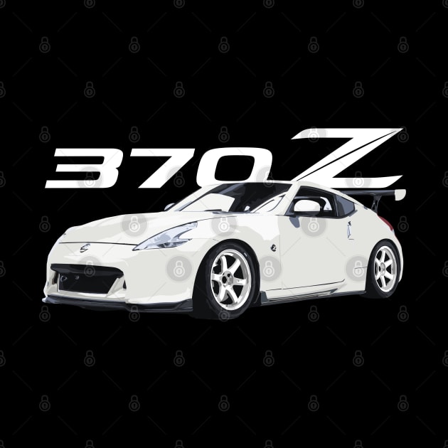 jdm white 350z 370z racing nissan by cowtown_cowboy