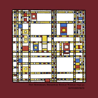 Piet Mondrian Broadway Boogie-Woogie Classical Art Memes T-Shirt