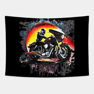 Let's Live, Vintage Motorcycle ,American customs,Funny Biker Motorcycle Helmet Motorbike Racing Motorcyclist Rally Racing Lover Gifts  Tapestry