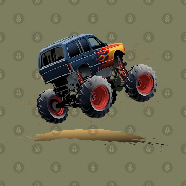 Cartoon Monster Truck by Mechanik