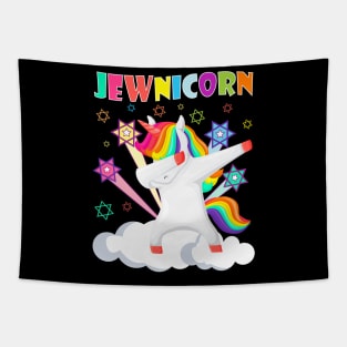 Jewnicorn Dabbing Unicorn Jewish Jew Rosh Hashanah Tapestry