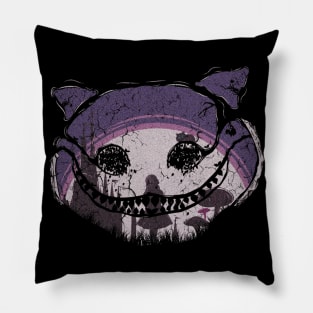 CREEPY CAT SMILE Pillow