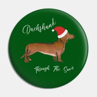 Xmas Dachshund Pin