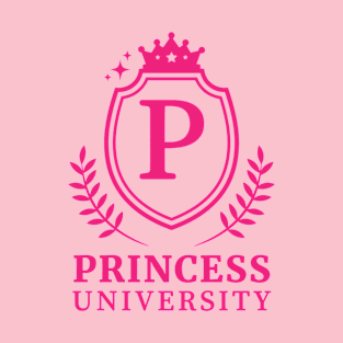 Princess University Pink Outline T-Shirt