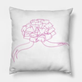 Ribbon Bow (pink) Pillow