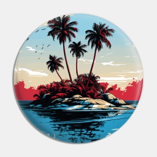 Tropical Island Pin