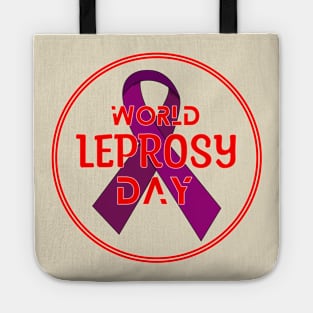 World Leprosy Day Symbolic Typography Tote