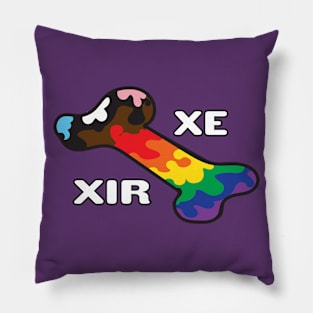 Pride In My Bones Pronouns Xe/Xir Pillow