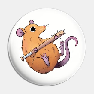 Rat with a bat Pin