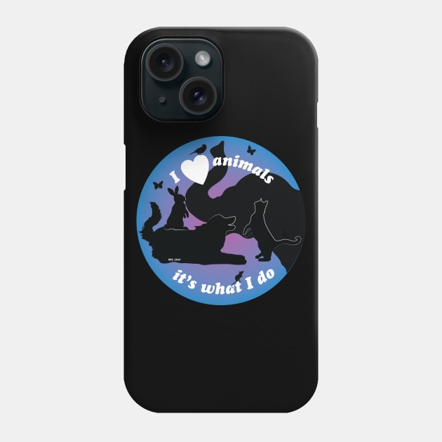 I Love Animals Phone Case by KKE Design and Illustration (kerbdawgz)