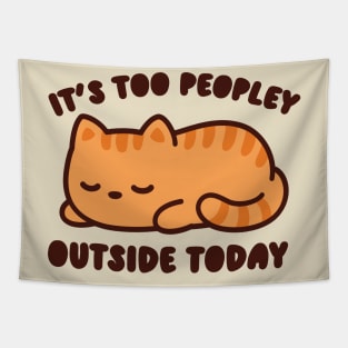 TOO PEOPLEY CAT Tapestry