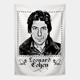 Leonard Cohen / Retro Aesthetic Tapestry