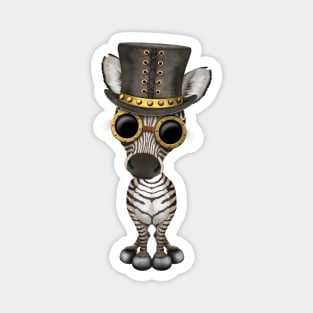 Steampunk Baby Zebra Magnet