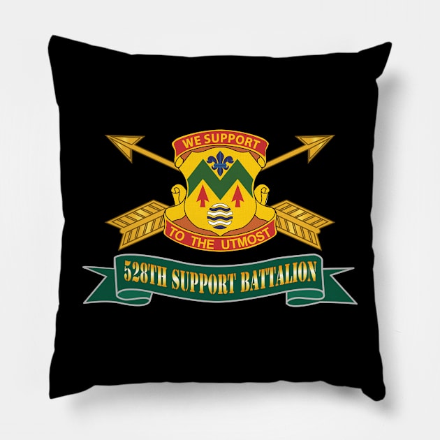 528th Support Battalion w SF Br - Ribbon X 300 Pillow by twix123844