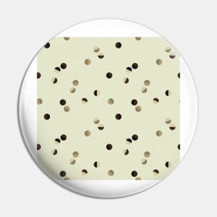 Scattered Dots Minimalist Geometric Pattern - Muted Earthy Mint Pin