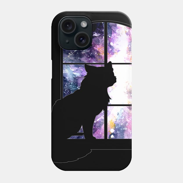 Galaxy Cat Phone Case by cheeseblarg