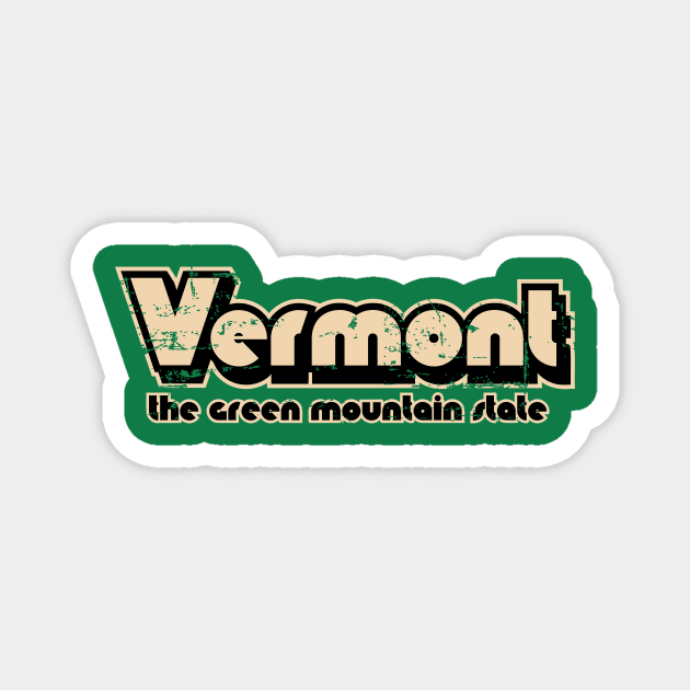 TV Font Vermont Magnet by rojakdesigns