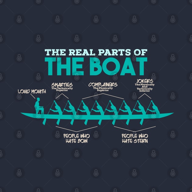 The Real Parts Of The Boat - Rowing Kayak Paddle Boat T-Shirts and Gifts by Shirtbubble