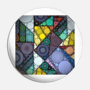 Cubist Dot Pattern Pin