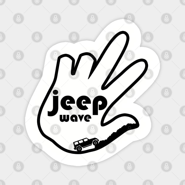 Jeep Wave Magnet by AddictingDesigns