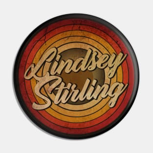 arjunthemaniac,circle retro faded Lindsey Stirling Pin