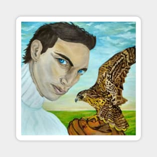 The Portrait of a Man with Peale's (Peregrine) Falcon. Magnet