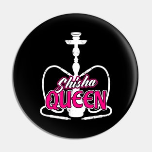 Shisha Queen Water Pipe Hookah Lovers Ladies Pin