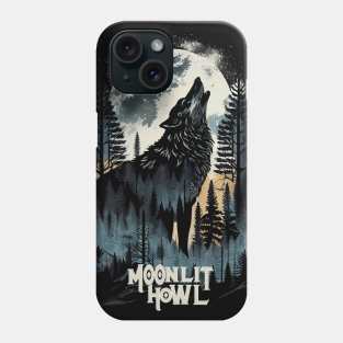 Moonlit Howl Wolf Phone Case