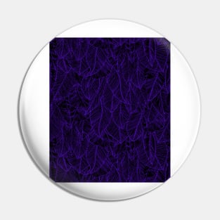 Purple Black Feather Angel Wings Print Pin