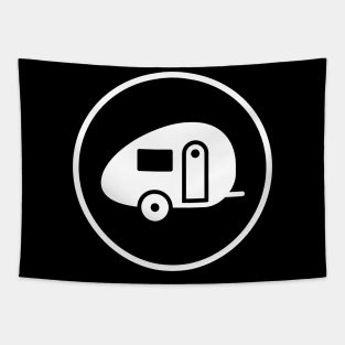 Simple Camper RV Icon Tapestry