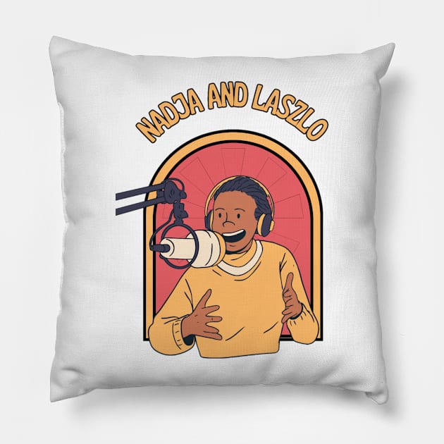 Nadja And Laszlo Pillow by 2 putt duds